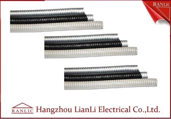 Chiny Elastyczny przewód elektryczny ze stali galwanizowanej w kolorze szarym / czarnym z powłoką PVC PVC dostawca
