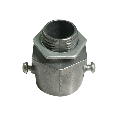 Chiny Galwanizowany elektrycznie 25 mm elastyczny adapter aluminiowy z 2 śrubami M4 stalowa nakrętka zabezpieczająca dostawca