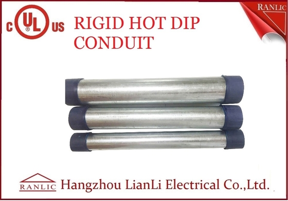 Chiny Sztywna stalowa rura ocynkowana RGD, 1/2 cala 4-calowa rura przewodowa elektryczna dostawca