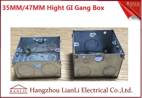 Chiny 3&quot;*6&quot; Metal Electrical Gang Box BS4662 Hot Dip Galvanized Coil With Adjustable Ring dostawca