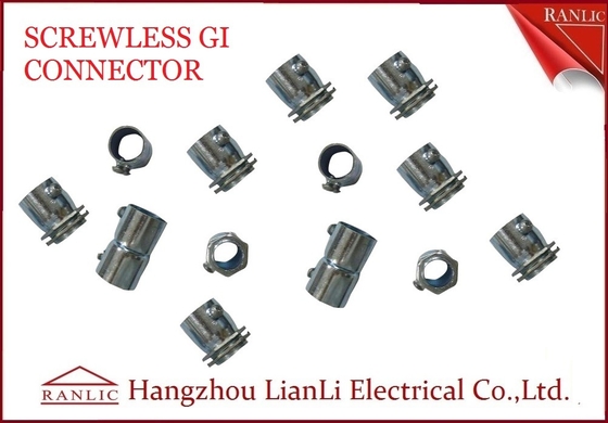 Chiny 20mm 25mm Stalowe złącze bezśrubowe GI Conduit Galwanizowane elektrycznie BS4568 dostawca
