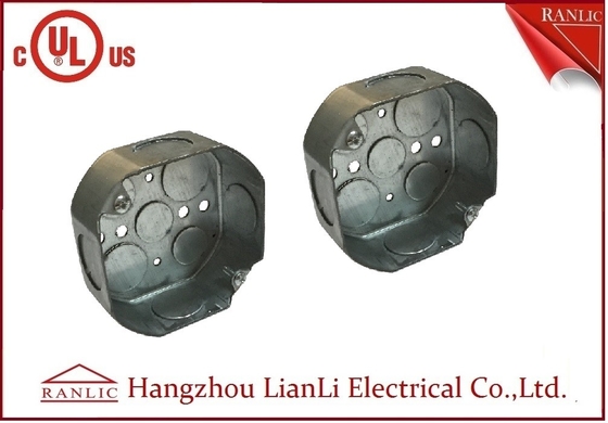 Chiny Elektryczna skrzynka wyjściowa Ośmiokątna stalowa metalowa skrzynka przewodowa 4 cale * 4 cale dostawca