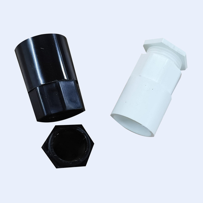 Adapter żeński 20 mm 50 mm Upvc do samogasnącej rury osłonowej dostawca