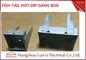 Wykończenie na gorąco GI Electric Gang Box / Gang Electric Box 3 cale na 3 cale dostawca